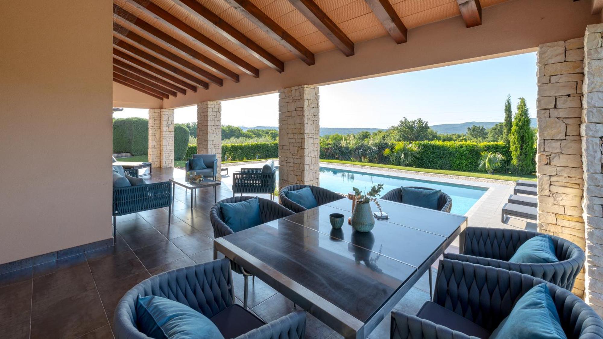 Villa Labin In Zartinj - Luxury Privacy Heated Pool With Auto Cover Exterior foto